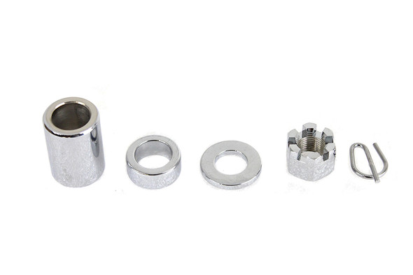 V-Twin - 2150-5 - Chrome Rear Axle Nut Kit