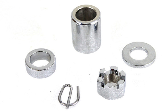 V-Twin - 2150-5 - Chrome Rear Axle Nut Kit
