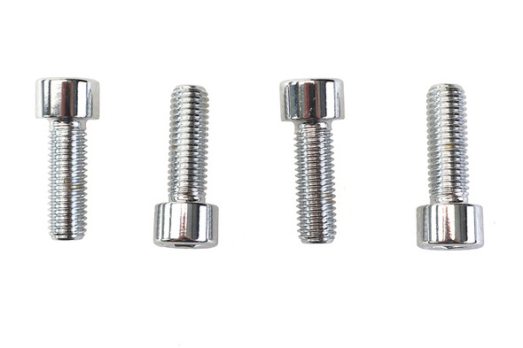 V-Twin - 2175-4-P - Fork Triple Tree Bracket Mount Kit Polished