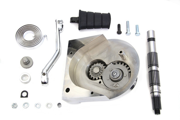 V-Twin - 22-0218 - Kick Starter Conversion Kit Chrome - Fits 1991-2003 Harley-Davidson XL