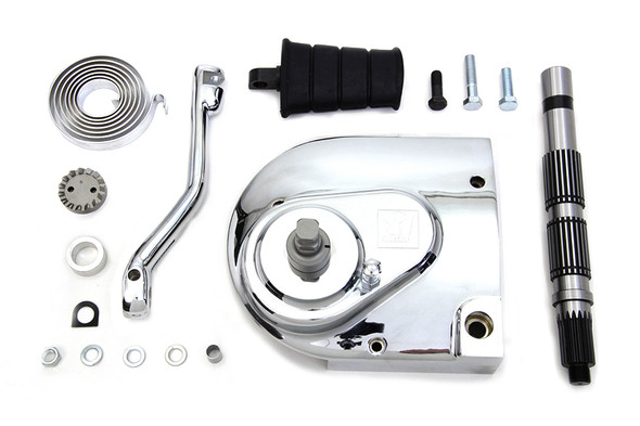 V-Twin - 22-0218 - Kick Starter Conversion Kit Chrome - Fits 1991-2003 Harley-Davidson XL