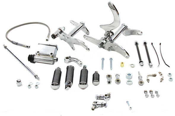 V-Twin - 22-0391 - Daniel Boone Forward Control Kit Chrome - Fits 1979-1983 Harley-Davidson XL