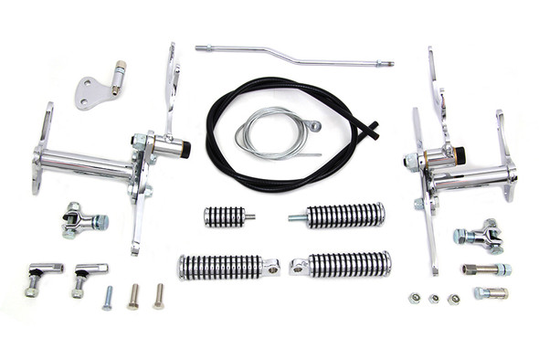 V-Twin - 22-0406 - Partial Forward Control Kit Chrome - Fits 1954-1974 Harley-Davidson XL