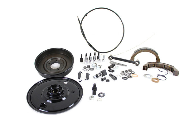 V-Twin - 22-0452 - Black Brake Control Kit - Fits 1936-1937 Harley-Davidson EL, UL