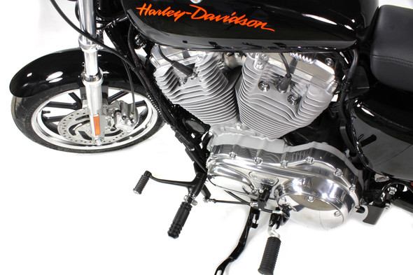 V-Twin - 22-0457 - Black Forward Control Kit With Pegs