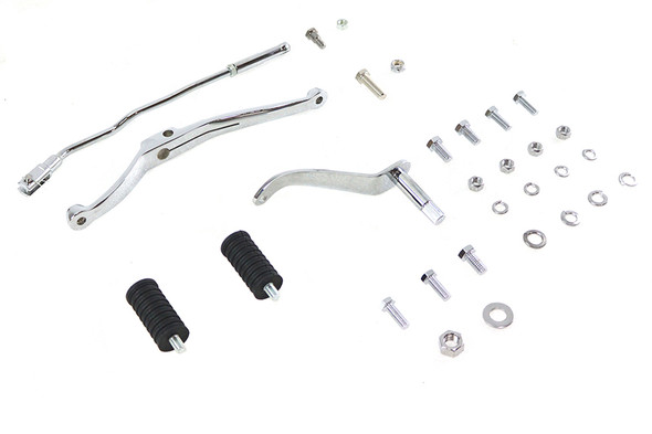 V-Twin - 22-0472 - Heel Toe Shifter Kit Chrome - Fits 1952-1984 Harley-Davidson FLH