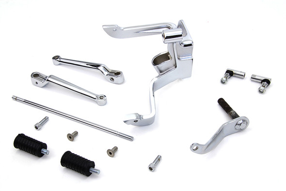 V-Twin - 22-0521 - FLST Shifter Control Kit Chrome - Fits 2000-2006 Harley-Davidson FLSTF, FLSTS, FLST