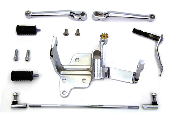 V-Twin - 22-0521 - FLST Shifter Control Kit Chrome - Fits 2000-2006 Harley-Davidson FLSTF, FLSTS, FLST