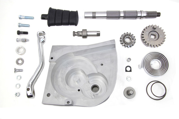 V-Twin - 22-0562 - Kick Starter Conversion Kit Alloy Finish - Fits 2004-2006 Harley-Davidson XL (can only be used with a 28 tooth pulley)