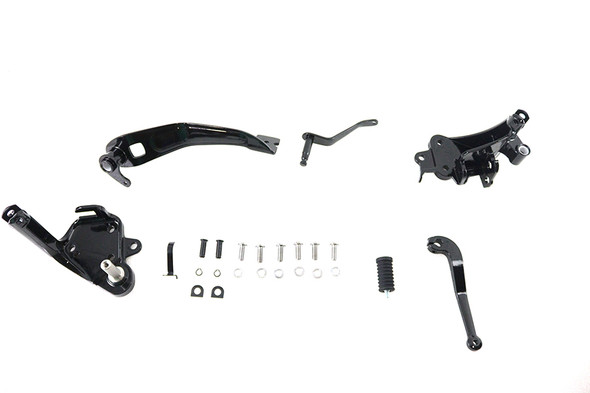 V-Twin - 22-0681 - FLST Forward Control Conversion Kit Black - Fits 2007-2017 Harley-Davidson FLST (FLSTC, FLSTF, FLSTN, FLSTSB, FLSTSC)