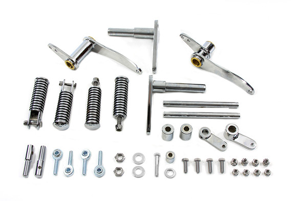 V-Twin - 22-0701 - Forward Control Kit Chrome - Fits 1977-1978 Harley-Davidson XL