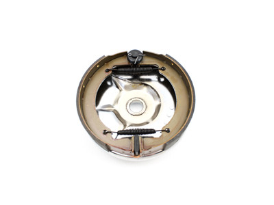 V-Twin - 22-0708 - Rear Mechanical Brake Backing Plate Kit Chrome - Fits 1937-1948 Harley-Davidson VL, 1936-1940 EL, 1941-1957 FL