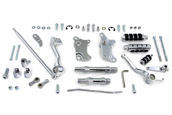 V-Twin - 22-0719 - Forward Control Kit Chrome - Fits 1991-2003 Harley-Davidson XL (5-speed)