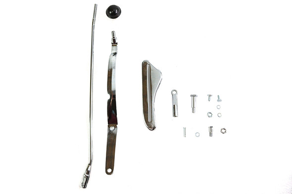 V-Twin - 22-0725 - Chrome Tank Hand Shifter Control Kit - Fits 1947-1964 Harley-Davidson FL, 1937-1973 G