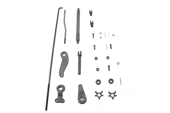 V-Twin - 22-0734 - Mechanical Rear Brake Kit Parkerized - Fits 1941-1957 Harley-Davidson FL, 1936-1952 EL