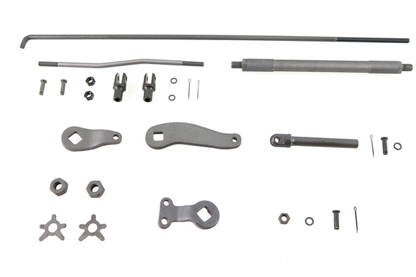 V-Twin - 22-0734 - Mechanical Rear Brake Kit Parkerized - Fits 1941-1957 Harley-Davidson FL, 1936-1952 EL
