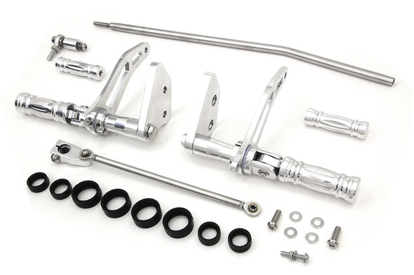 V-Twin - 22-0779 - Billet Forward Control Kit Polished