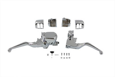 V-Twin - 22-0826 - Handlebar Control Kit Chrome - Fits 2004-2006 Harley-Davidson XL