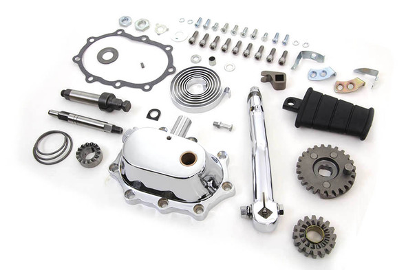 V-Twin - 22-0834 - Chrome Kick Starter Kit