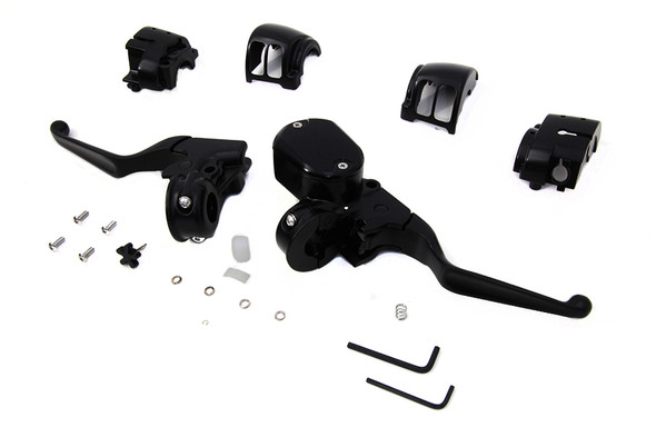 V-Twin - 22-0842 - Handlebar Control Kit Black
