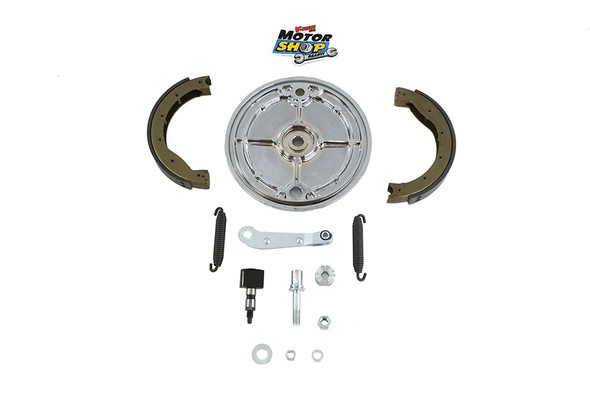 V-Twin - 22-0844 - Rear Brake Backing Plate Kit Polished