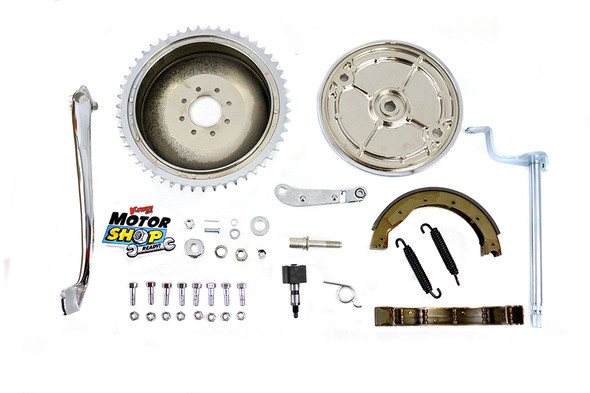 V-Twin - 22-0888 - Rear Brake Kit Chrome - Fits 1957-1972 Harley-Davidson XL