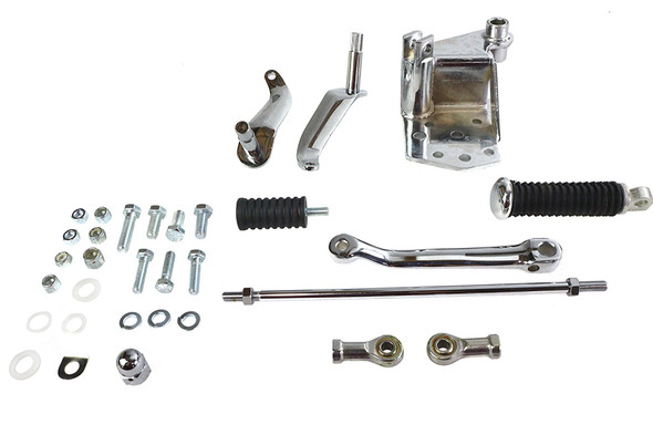 V-Twin - 22-1004 - Chrome Replica Shifter Control Kit - Fits 1982-1994 Harley-Davidson FXR, 1977-1984 FLH, FX