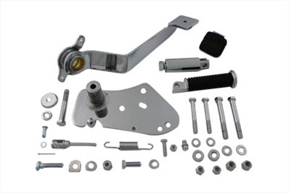 V-Twin - 22-1066 - Chrome Replica Forward Brake Control Kit