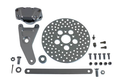 V-Twin - 22-1087 - GMA Rear 2 Piston Caliper and 10 inch Disc Kit - Fits 1973-1980 Harley-Davidson FL, FX