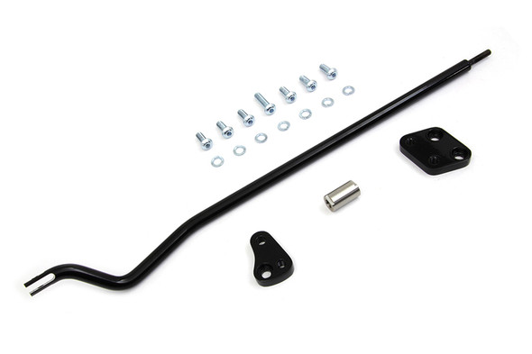 V-Twin - 22-1679 - Reduced Reach Forward Control Adapter Kit Gloss Black - Fits 2006-2017 Harley-Davidson FXD, FXDWG