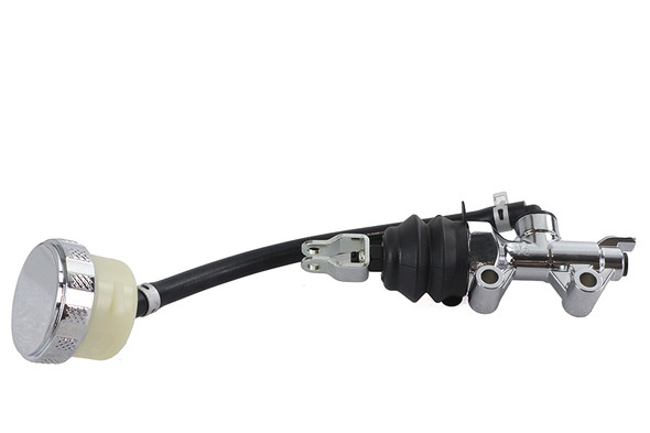 V-Twin - 23-0042 - Rear Master Cylinder Assembly Chrome - Fits 2007-2013 Harley-Davidson XL
