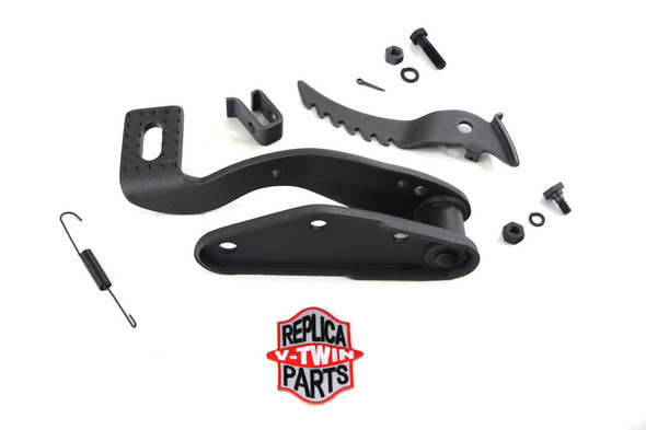 V-Twin - 23-0055 - Parkerized Brake Pedal and Plate Kit - Fits 1941-1957 Harley-Davidson FL, 1936-1952 EL