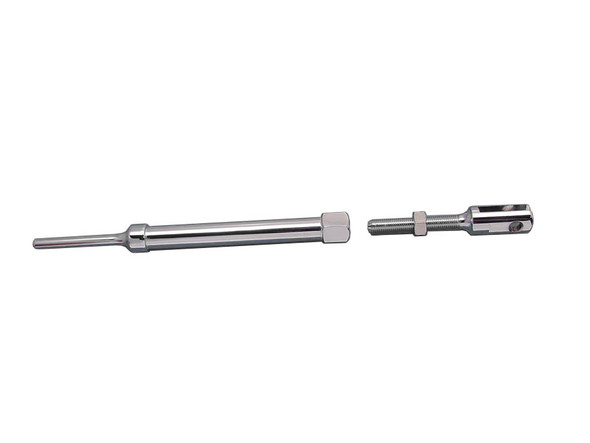 V-Twin - 23-0119 - Brake Pedal Plunger Assembly Chrome - Fits 1972-1978 Harley-Davidson FX, FL