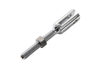 V-Twin - 23-0122 - Brake Pedal Plunger Clevis Chrome - Fits 1972-1982 Harley-Davidson FX, FXE