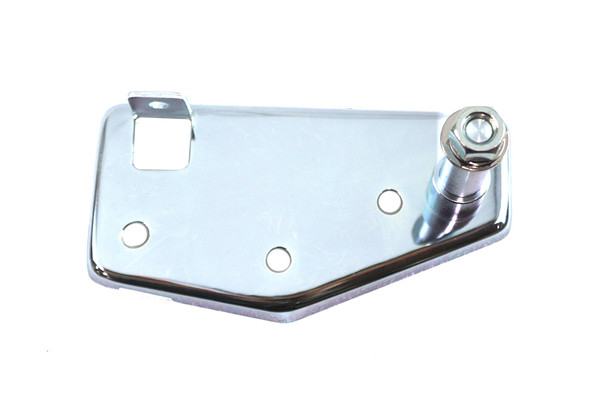 V-Twin - 23-0193 - Brake Pedal Mount Plate Rear Zinc - Fits 1970-1978 Harley-Davidson FL
