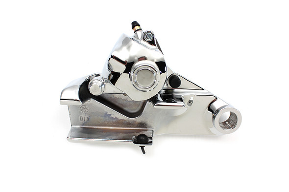 V-Twin - 23-0236 - Chrome Rear Brake Caliper with Bracket