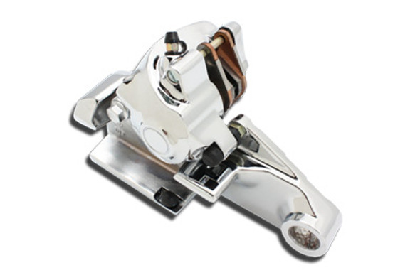 V-Twin - 23-0236 - Chrome Rear Brake Caliper with Bracket