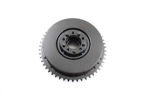 V-Twin - 23-0248 - Cast Rear Mechanical Brake Drum Black