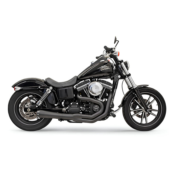 Bassani Exhaust - Road Rage II Mega Power 2-into-1 Exhaust System fits Harley '99-'17 FXD Model