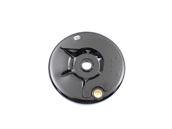 V-Twin - 23-0420 - Replica Rear Brake Shoe Backing Plate Black