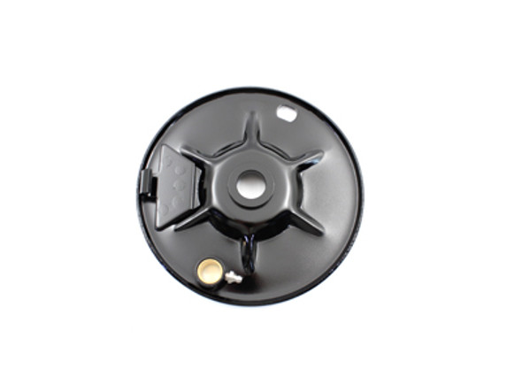 V-Twin - 23-0420 - Replica Rear Brake Shoe Backing Plate Black