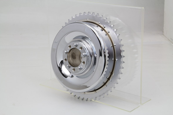 V-Twin - 23-0429 - Mechanical Brake Drum Chrome