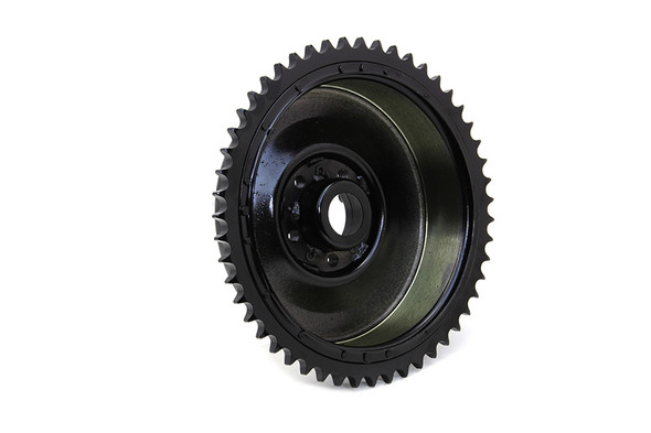 V-Twin - 23-0432 - Rear Hydraulic Brake Drum Black - Fits 1958-1962 Harley-Davidson FL