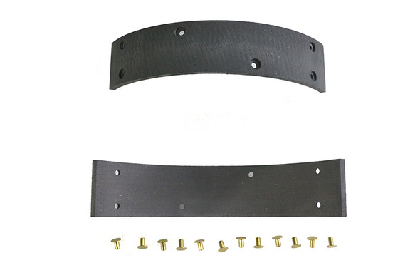 V-Twin - 23-0504 - Rear Brake Shoe Linings with Rivets