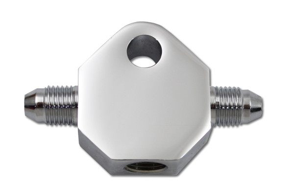 V-Twin - 23-0571 - Brake Line Tee Chrome