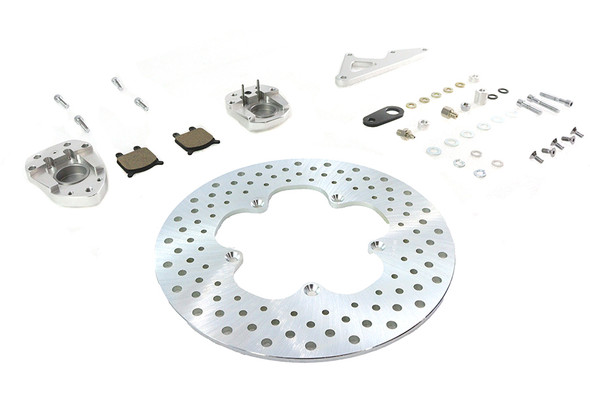 V-Twin - 23-0626 - Front Brake Caliper and 11-1/2 inch Disc Kit - Fits 1974-1977 Harley-Davidson FX, XL