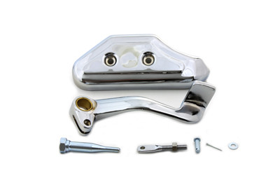 V-Twin - 23-0672 - Pedal and Master Cylinder Cover Kit Chrome - Fits 1982-2003 Harley-Davidson XL