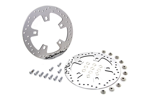 V-Twin - 23-0906 - Duro 11.8 inch Front Brake Disc Set Polished