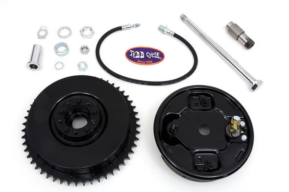 V-Twin - 23-0930 - Rear Brake Drum Assembly Black