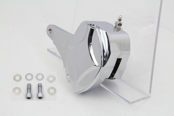 V-Twin - 23-1105 - Chrome Billet Front 2 Piston Caliper with Bracket